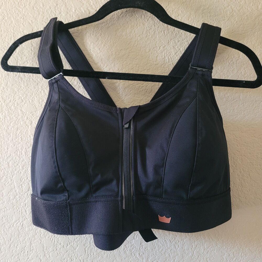 Shefit Ultimate High Impact Black Sports Bra Size 1Luxe XL Adjustable NWT